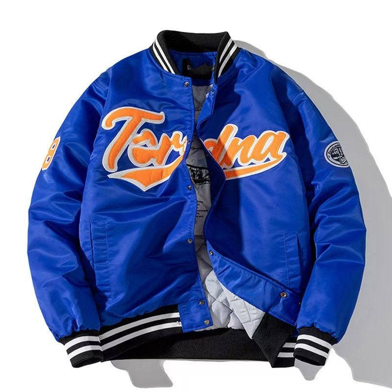 2024 Autumn New Arrival Custom Embroidered Loose Fit Baseball Varsity Jacket For Men Customize Baseball Men's Jacket