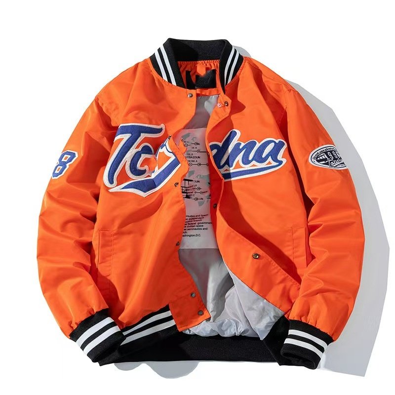 2024 Autumn New Arrival Custom Embroidered Loose Fit Baseball Varsity Jacket For Men Customize Baseball Men's Jacket