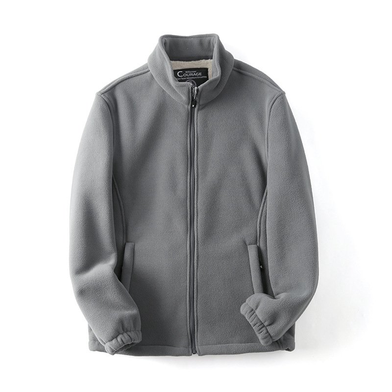 2023 New Design High Quality Custom cold winter hunting Zipper Men's Polar Fleece plus size men's jackets