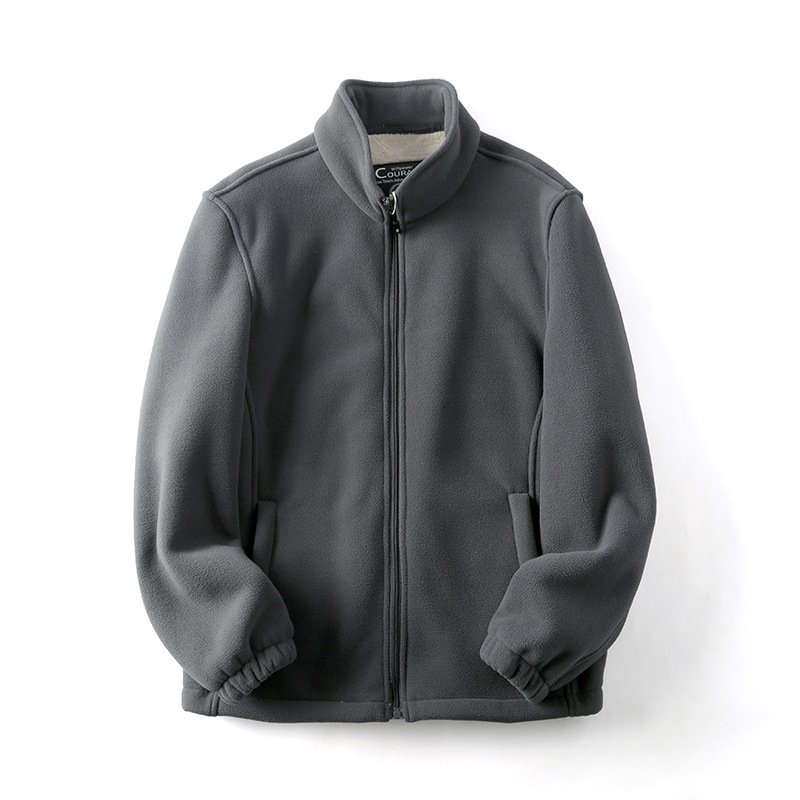 2023 New Design High Quality Custom cold winter hunting Zipper Men's Polar Fleece plus size men's jackets