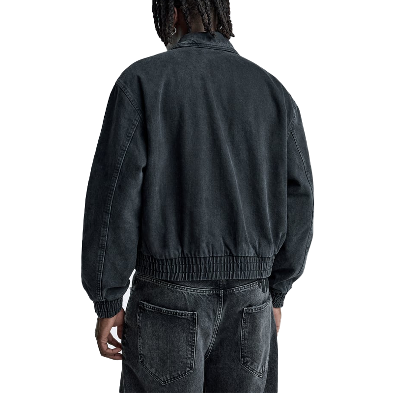Wholesale New Arrivals Fashion Casual Comfortable Custom Logo Lapel Collar And Long Sleeves Patch Pockets Denim Men's Jacket