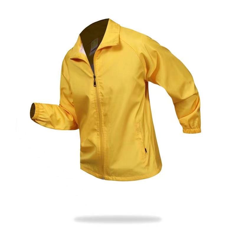Custom Logo OEM Logo Men's Quick Dry Coat Women Outwear Windbreaker Jacket with Long sleeve Advertising Company Logo Printing