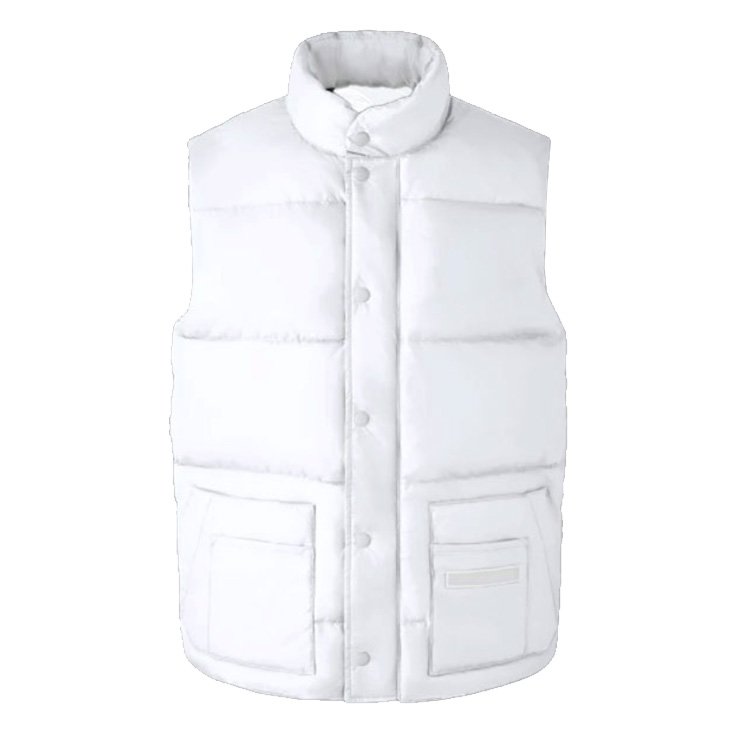 New Men's Winter Stand Collar Waterproof Sleeveless Jacket Down Puffer Vest