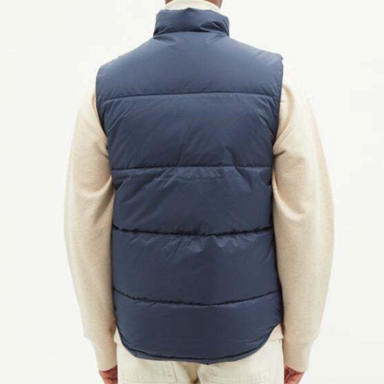 New Men's Winter Stand Collar Waterproof Sleeveless Jacket Down Puffer Vest