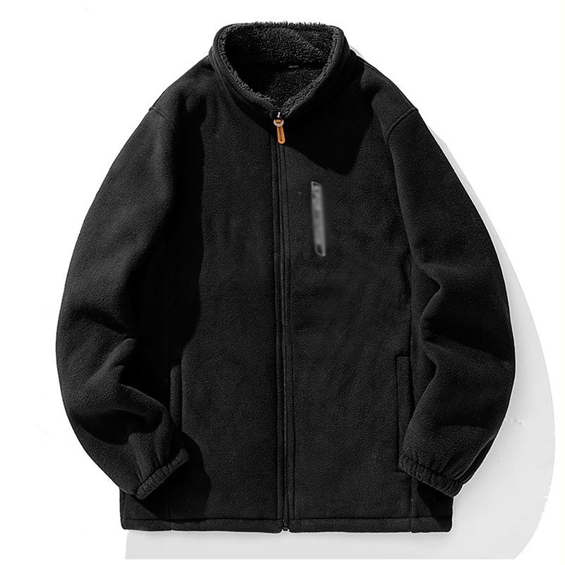 Fleece Jacket Men Winter Mens Polar Fleece Thick Winter Soft Shell Jacket High Neck Sherpa Fleece Jacket For Men