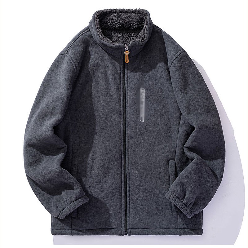 Fleece Jacket Men Winter Mens Polar Fleece Thick Winter Soft Shell Jacket High Neck Sherpa Fleece Jacket For Men