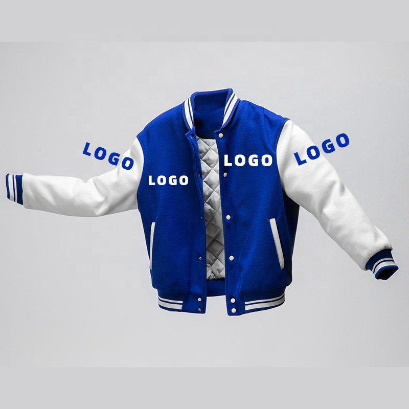 Custom Autumn Solid Loose Streetwear Hop Coat Mens Bomber Baseball Varsity Jackets For Men