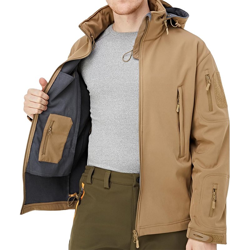 Hot Sale Hunting Softshell Jacket Multi-pocket Worker Waterproof Soft Shell Jacket