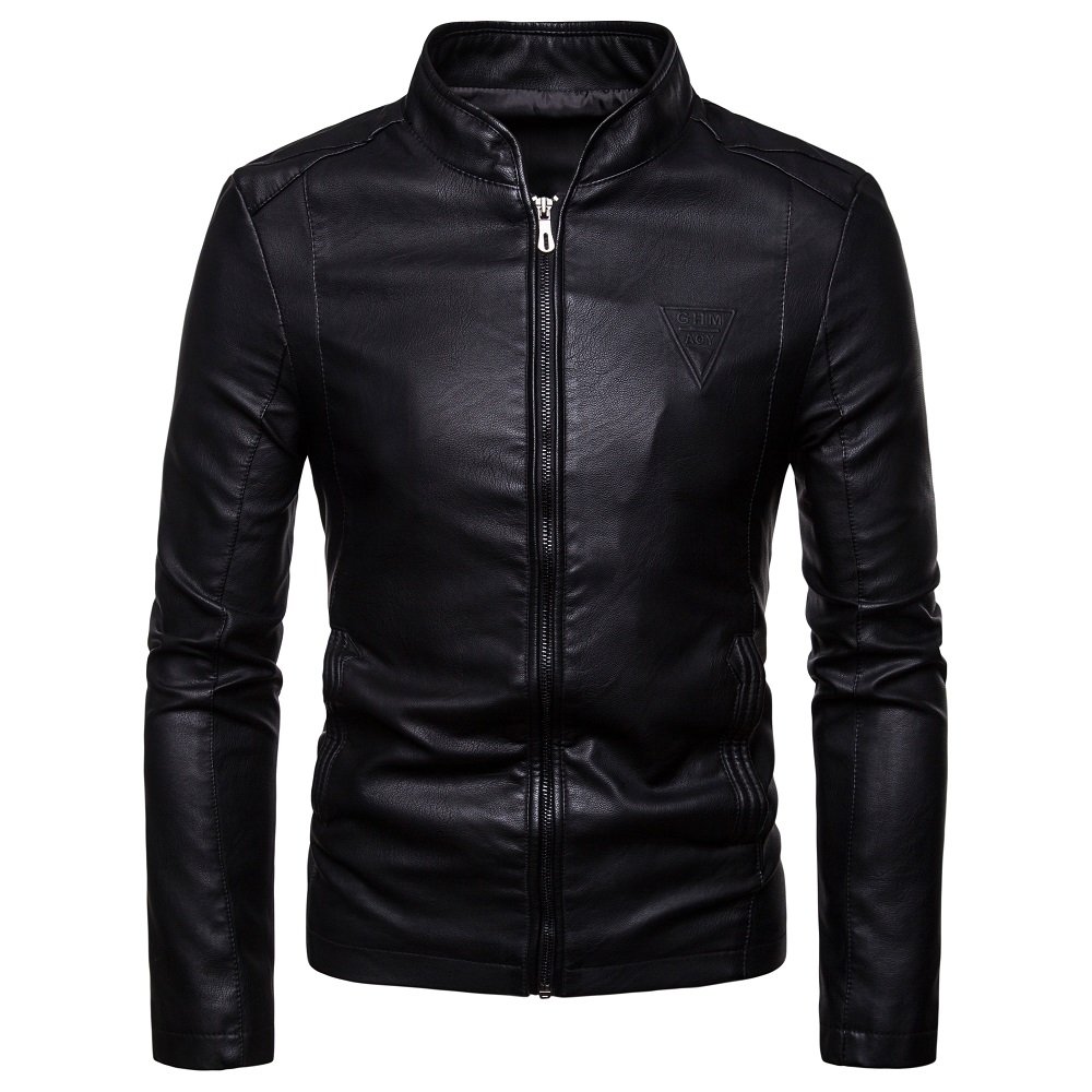 Liu Ming Autumn Winter Fashion 2024 Trending Men Clothing Casual Stand Collar Motorcycle Leather Jacket Plus Size Coat