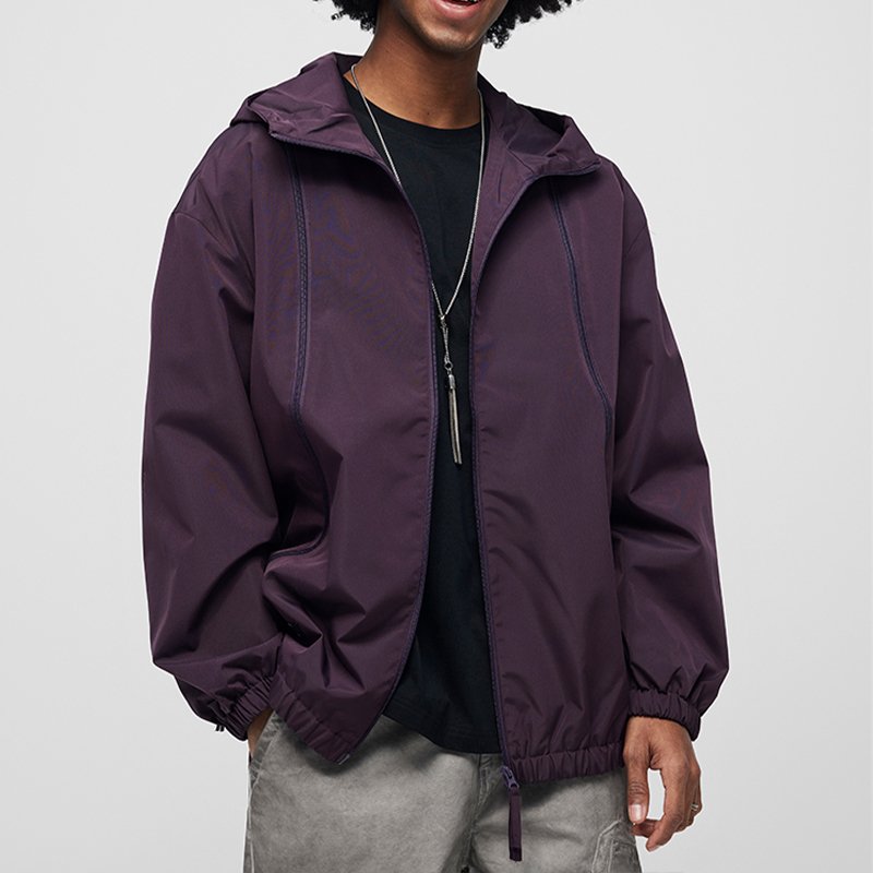 KALEO High Quality Custom Full Zip Jackets Wind Breaker Casual Wear Breathable Functional Men's Jackets