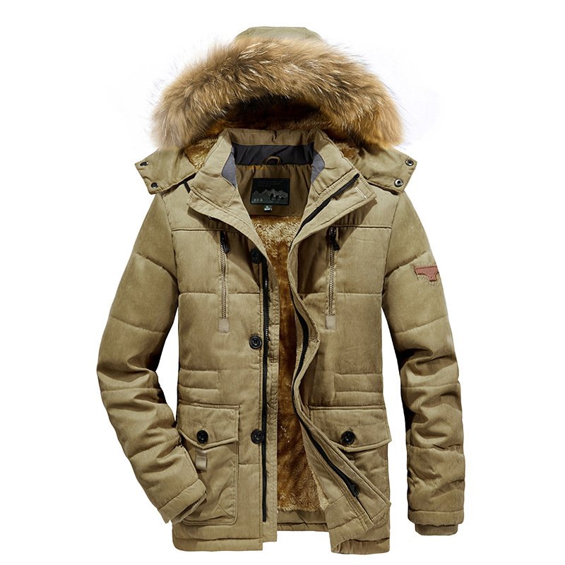 Custom Parka Jacket Men's Hooded Warm Coat Sports Winter Jacket Waterproof Plus Size men's jacket