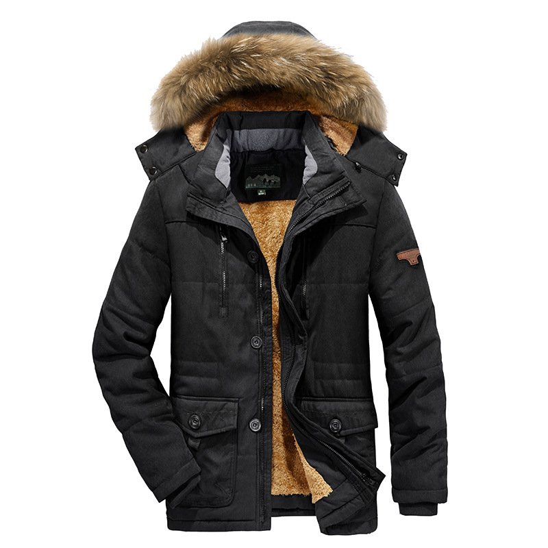 Custom Parka Jacket Men's Hooded Warm Coat Sports Winter Jacket Waterproof Plus Size men's jacket