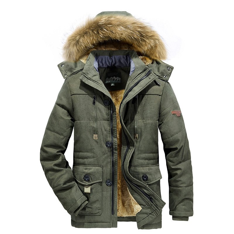 Custom Parka Jacket Men's Hooded Warm Coat Sports Winter Jacket Waterproof Plus Size men's jacket