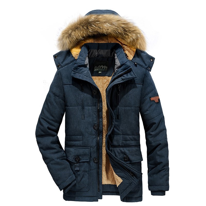 Custom Parka Jacket Men's Hooded Warm Coat Sports Winter Jacket Waterproof Plus Size men's jacket