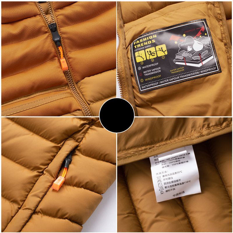Wholesale Hot Selling Classic Comfortable Puffer Down Vest Jacket for Men Clothing Windproof Soft Casual with Pockets