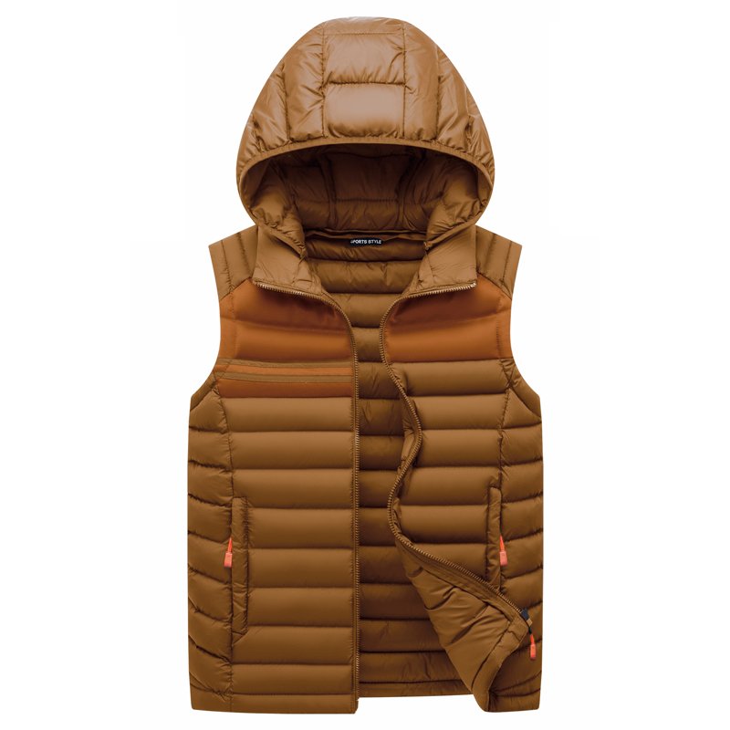 Wholesale Hot Selling Classic Comfortable Puffer Down Vest Jacket for Men Clothing Windproof Soft Casual with Pockets