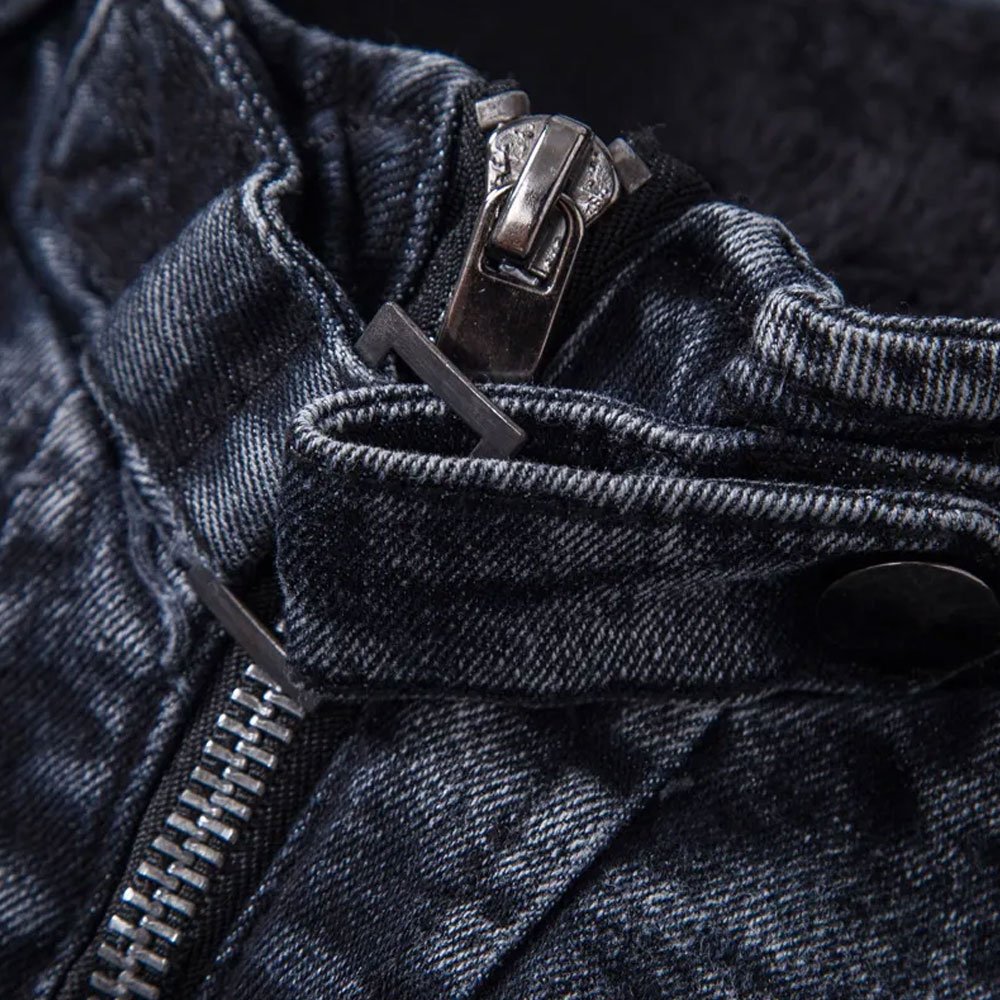 New Arrival Men Classic Denim Jacket Custom Turn Down Collar Long Sleeve Breathable Lightweight Hot Selling Denim Jackets