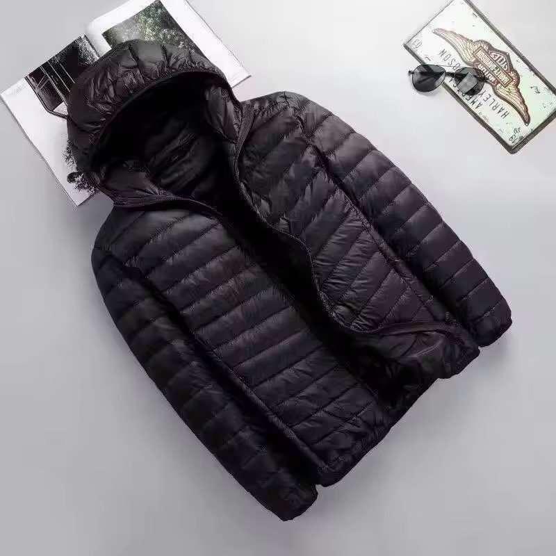 Custom Logo Nylon Winter Warm Windproof Lightweight Water-Resistant Packable Men's Jacket