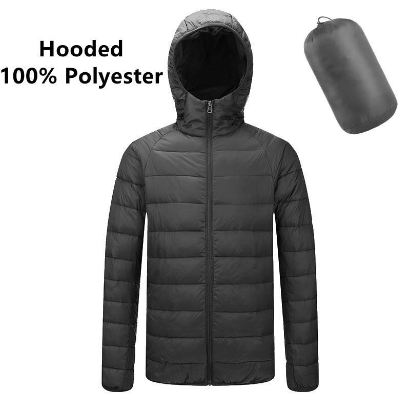Custom Logo Nylon Winter Warm Windproof Lightweight Water-Resistant Packable Men's Jacket