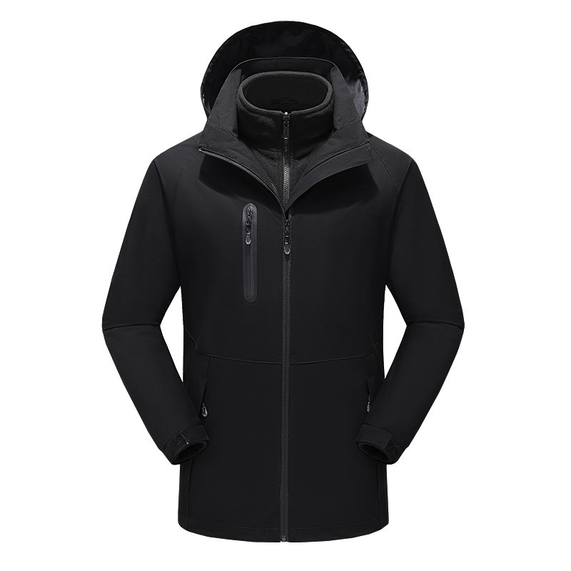 OEM Unisex Chargeable Graphene Heated Jacket Customized 4 Zones Temperature Control Warming 5V Battery Heating Jacket