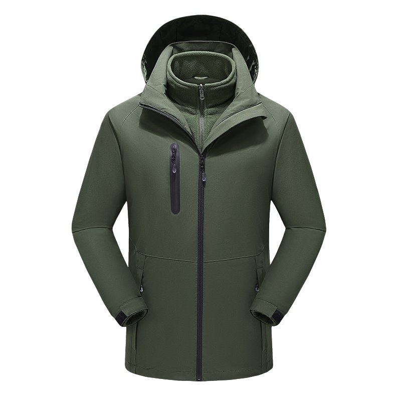 OEM Unisex Chargeable Graphene Heated Jacket Customized 4 Zones Temperature Control Warming 5V Battery Heating Jacket