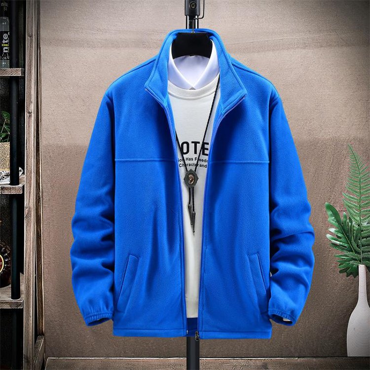 High quality men's Microfleece Polar Coral fleece Jacket, Custom Full Zip Up Heavy Winter Jacket