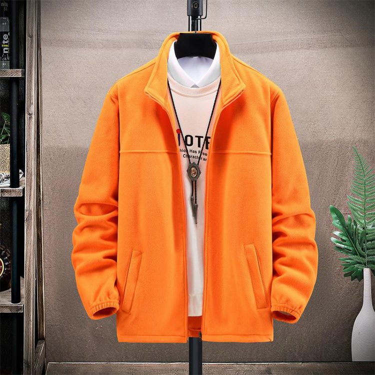 High quality men's Microfleece Polar Coral fleece Jacket, Custom Full Zip Up Heavy Winter Jacket