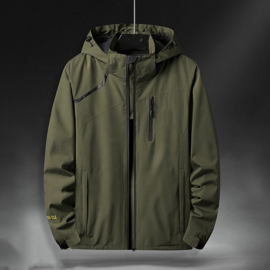 Custom men's polyester reflective windbreaker jacket,vintage retro waterproof windbreaker,sports outdoor plus size Men's Jackets