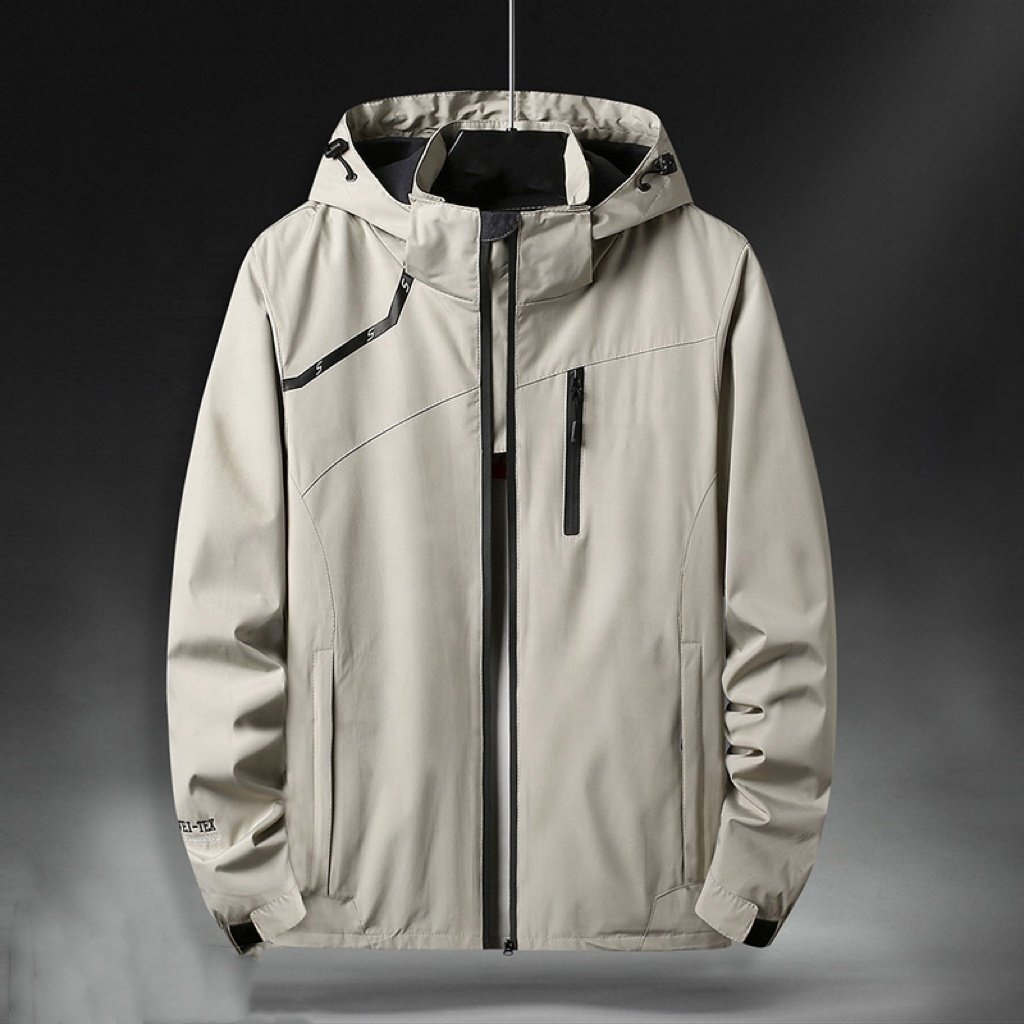 Custom men's polyester reflective windbreaker jacket,vintage retro waterproof windbreaker,sports outdoor plus size Men's Jackets