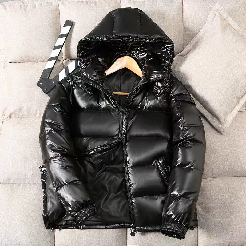 2024 winter jacket men Padded Puffer Down Coat Cotton Hooded Plus Size Oversized Streetwear Jackets For men's down jacket