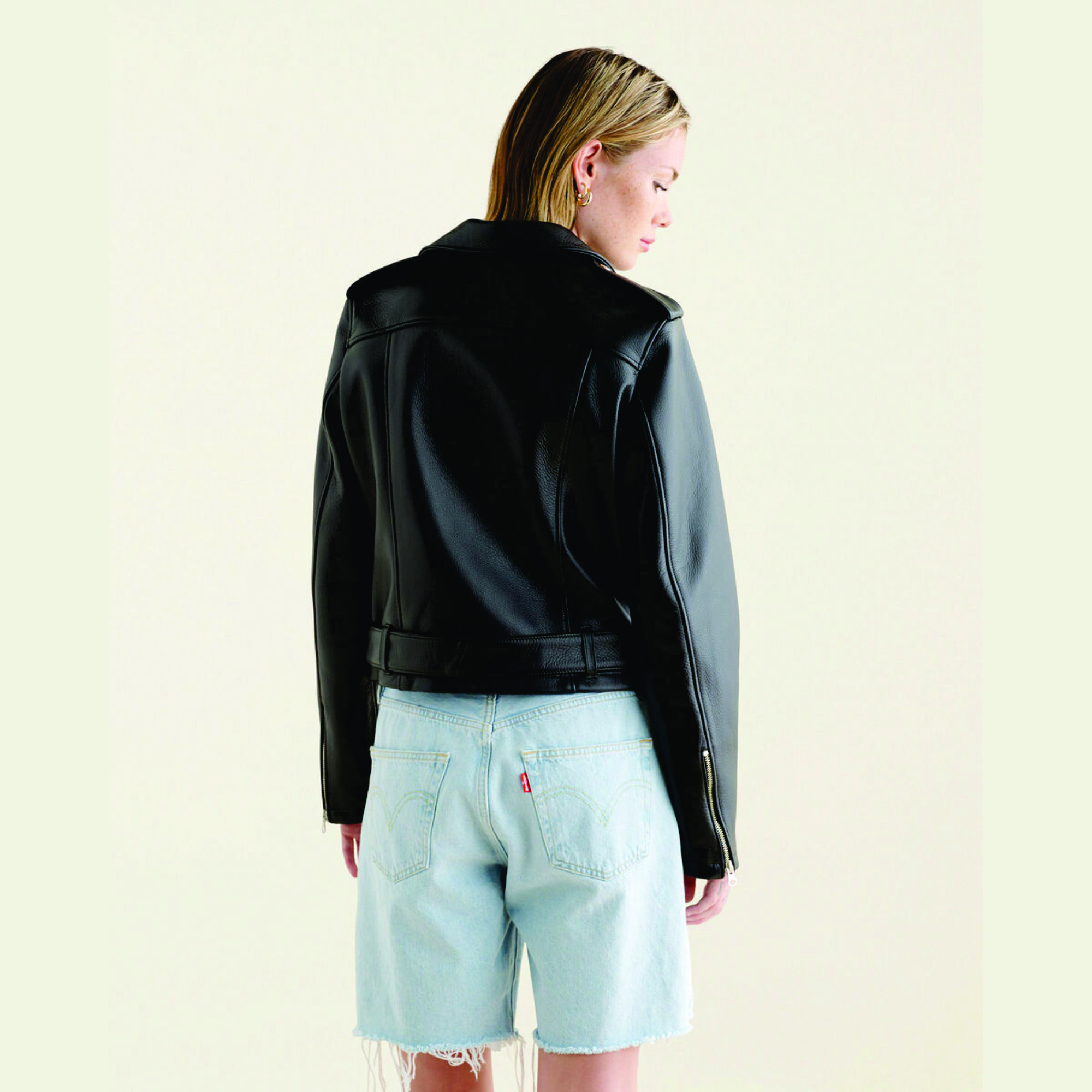 100% Genuine Leather Classic Fit Fully Lined Moto Jacket Navigator with Zippered Sleeves Breathable