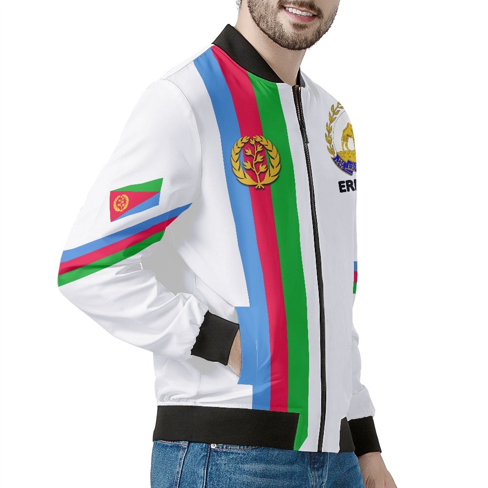 2022 New Arrival Fashion Trend Eritrea Flag Plus Size Men's Jackets Personalized DIY Eritrean Jackets for Men Low MOQ Wholesale