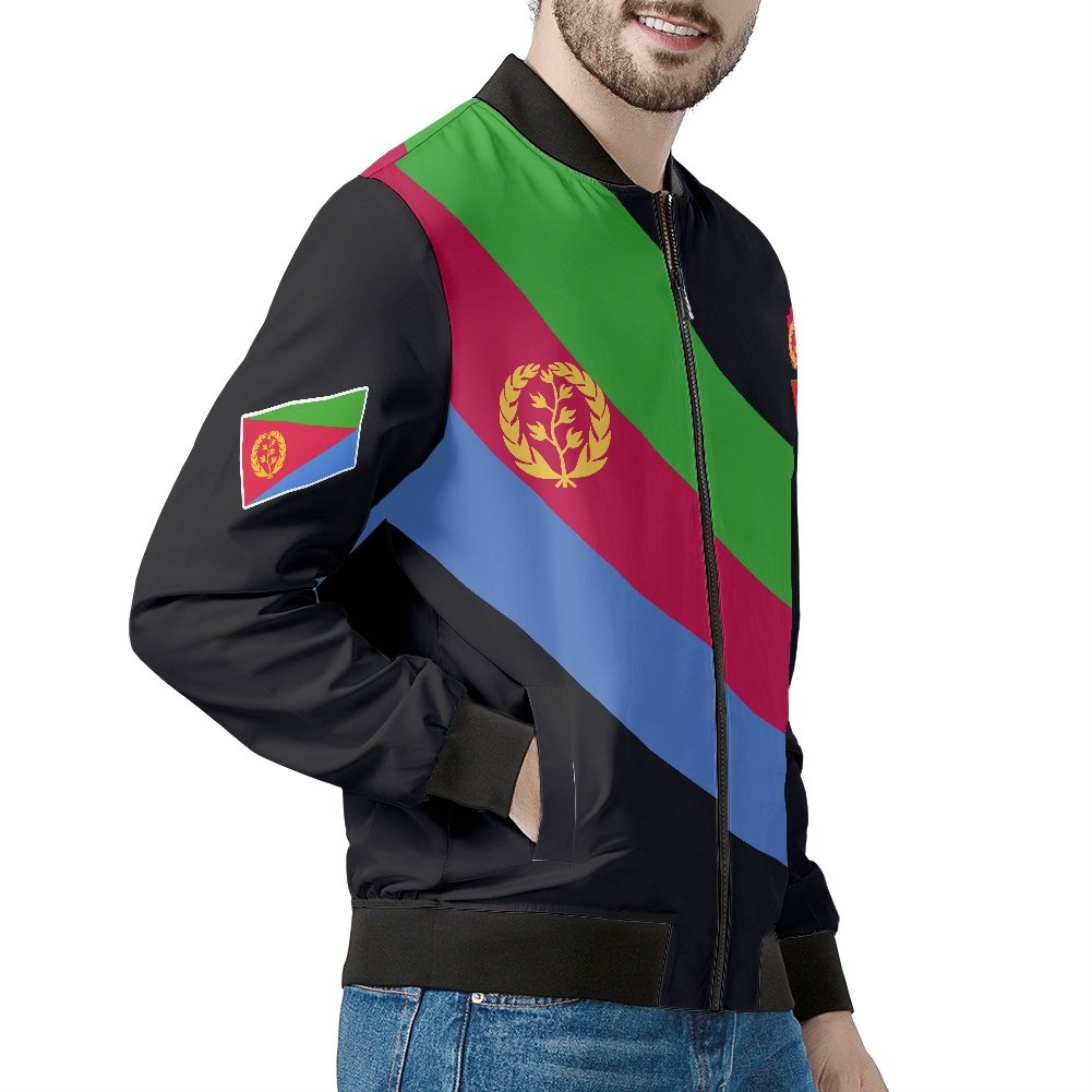 2022 New Arrival Fashion Trend Eritrea Flag Plus Size Men's Jackets Personalized DIY Eritrean Jackets for Men Low MOQ Wholesale