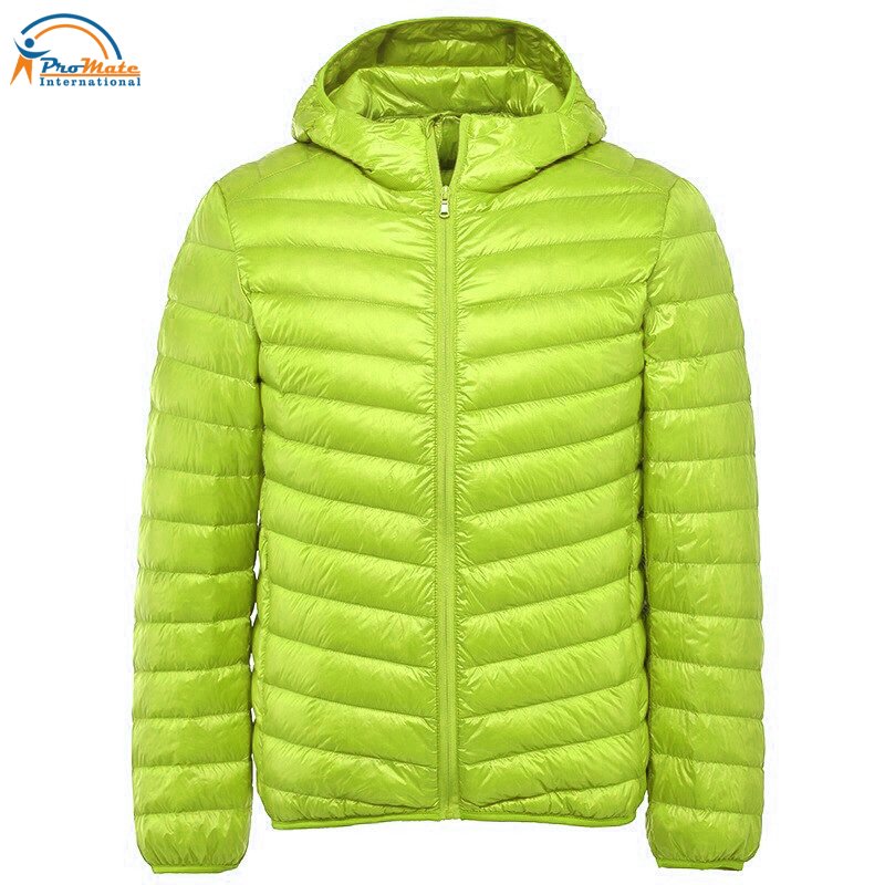 Plus Size 8XL 9XL 10XL 11XL Jacket Men's Lightweight Water-resistant Packable Hooded Puffer Jacket 2021 Spring Autumn Orange