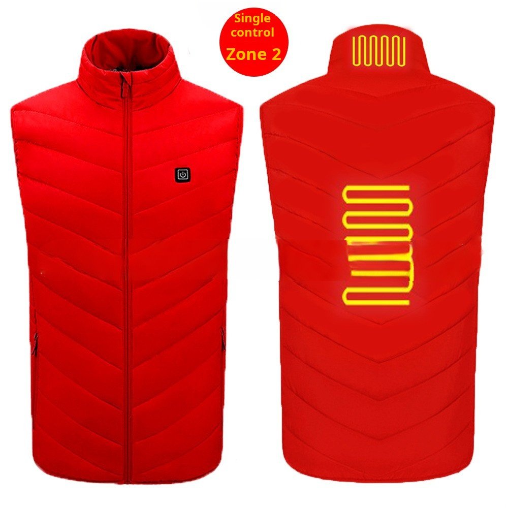 USB 5V Battery Powered Heating Gilet Winter Windproof Sleeveless heated jacket Waistcoat Heated Vest Men's Jackets