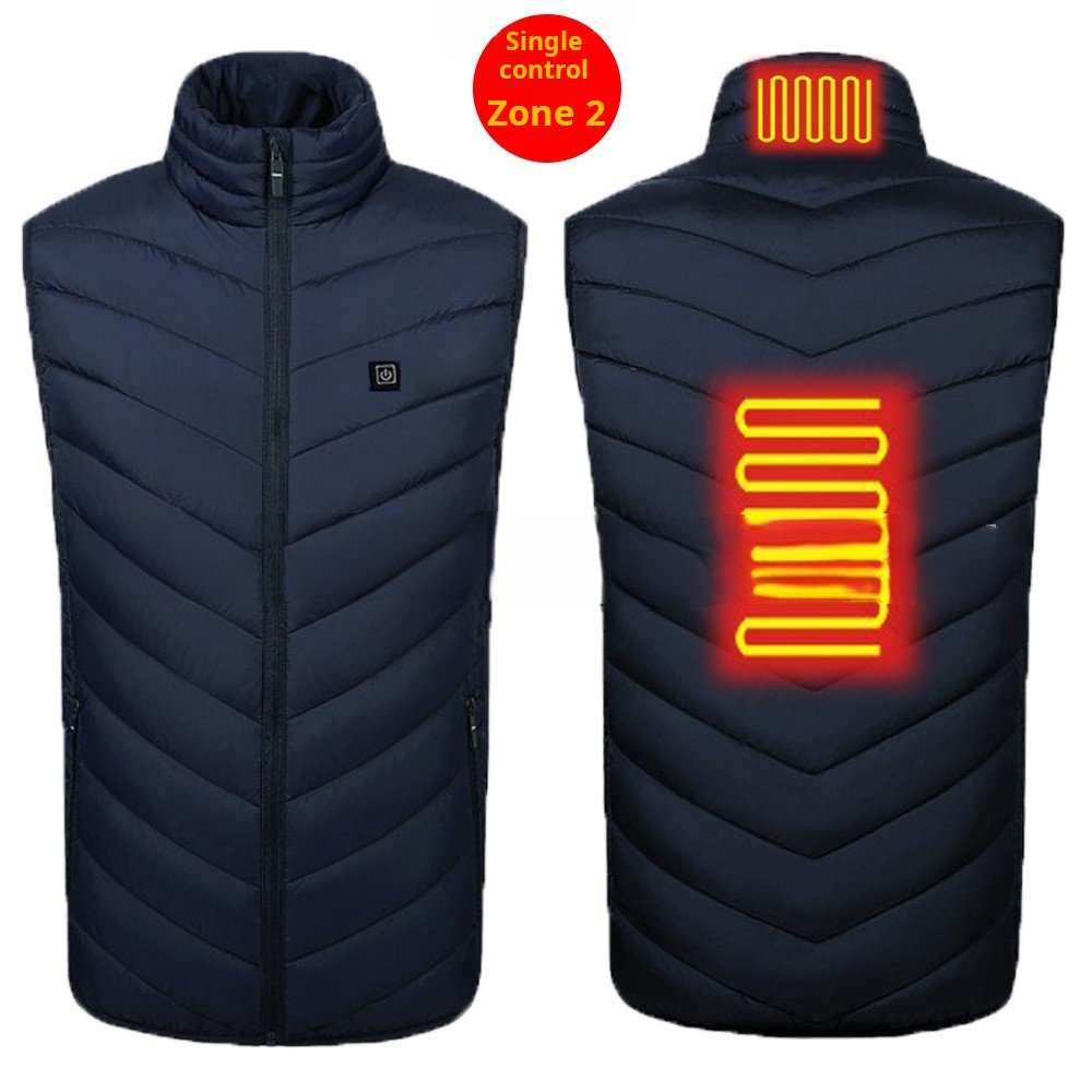 USB 5V Battery Powered Heating Gilet Winter Windproof Sleeveless heated jacket Waistcoat Heated Vest Men's Jackets