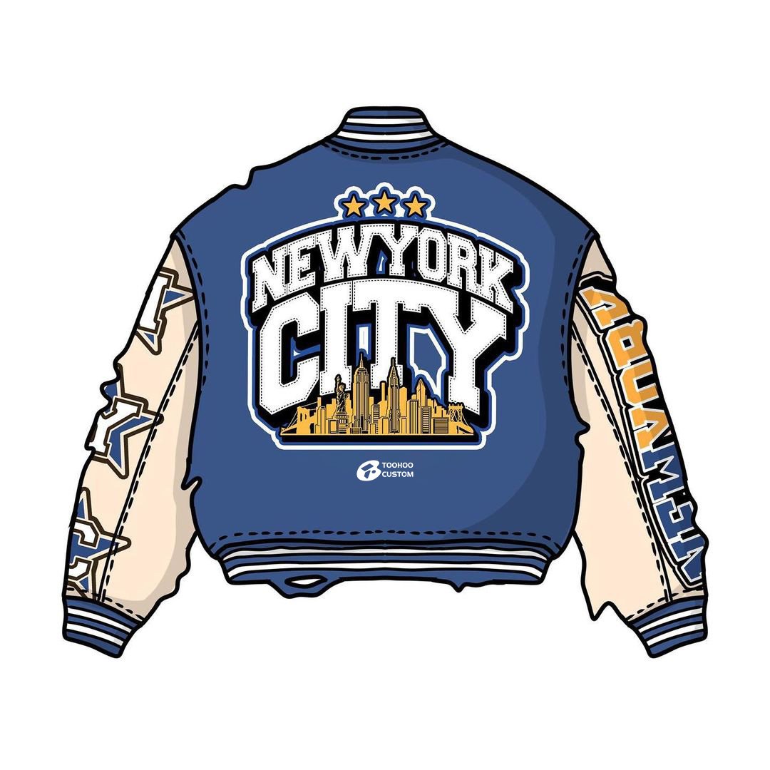 Unisex Vintage Retro Baseball Cropped Varsity Jacket Men Custom Logo Embroidered American Chenille Men's Retro Cropped Jacket