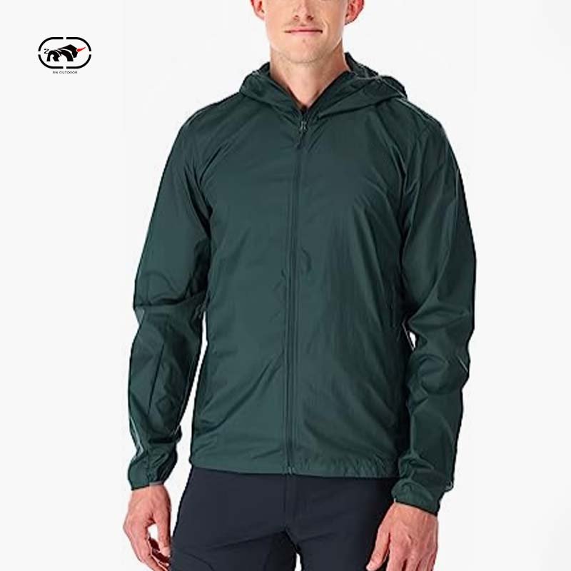 2024 Custom High Quality Fashion Polyester Waterproof Jacket Outdoor Sport Men's Windbreaker