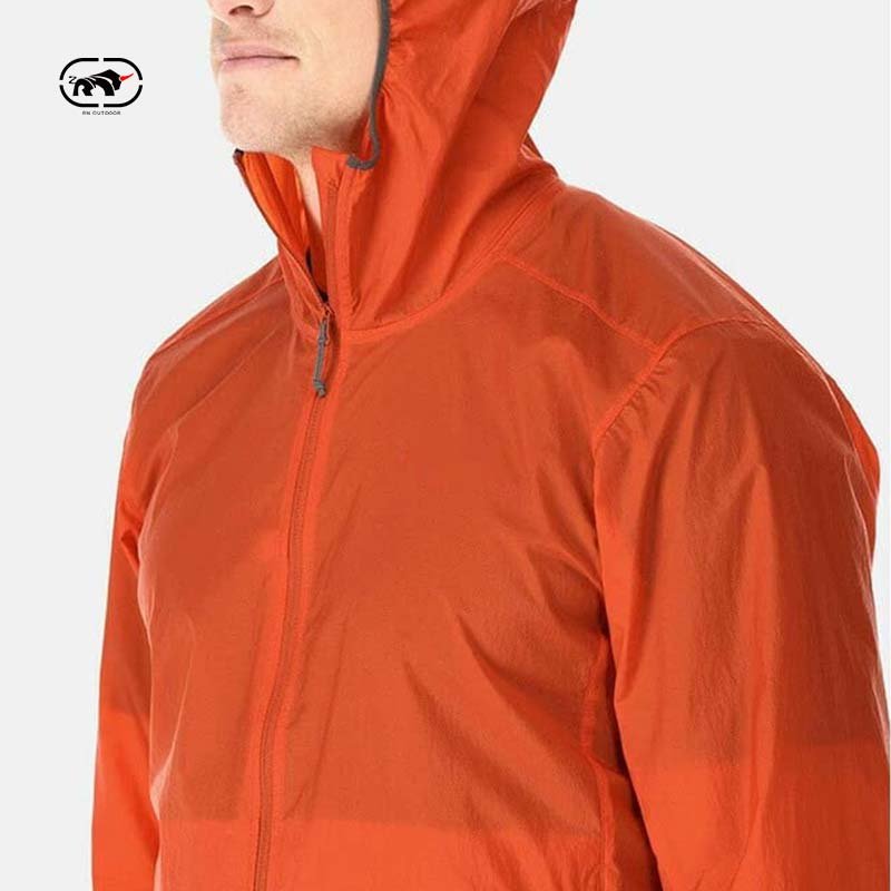 2024 Custom High Quality Fashion Polyester Waterproof Jacket Outdoor Sport Men's Windbreaker