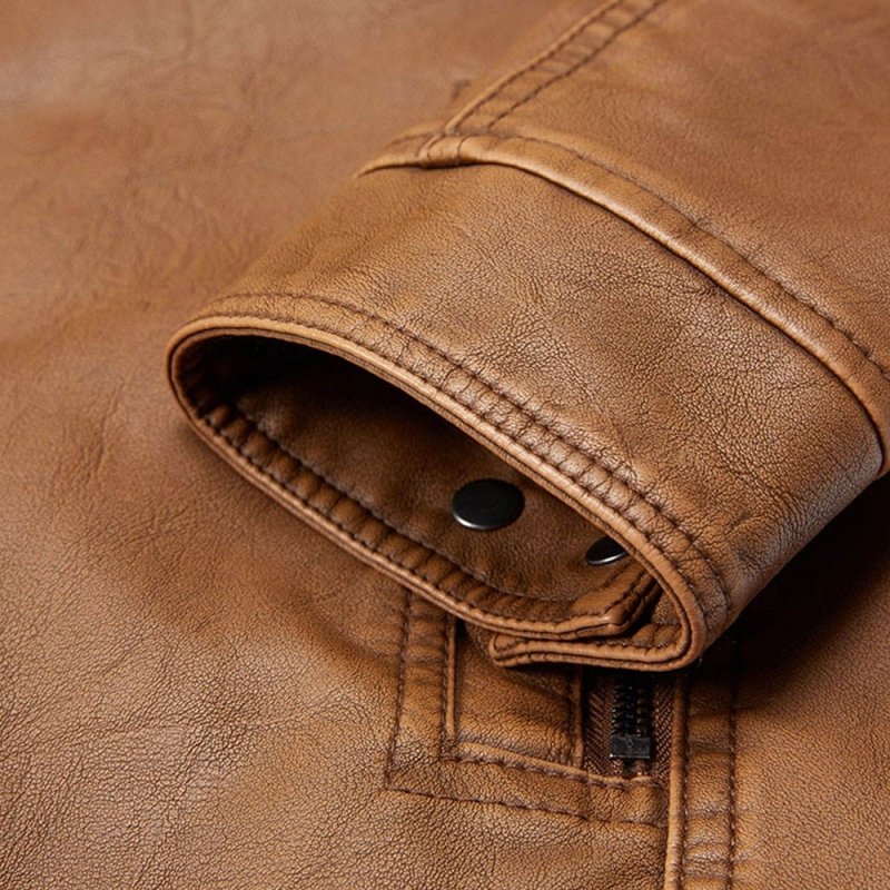 Best Selling High Quality PU Leather Jacket Custom Winter Streetwear Men's Jacket Wholesale Fashion Men's Leather Jacket