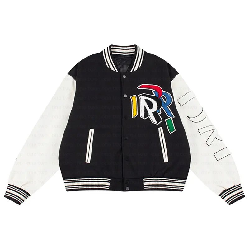 Custom Chenille Embroidery Logo plus size College Wholesale Blank Plain leather jacket for varsity men's jackets
