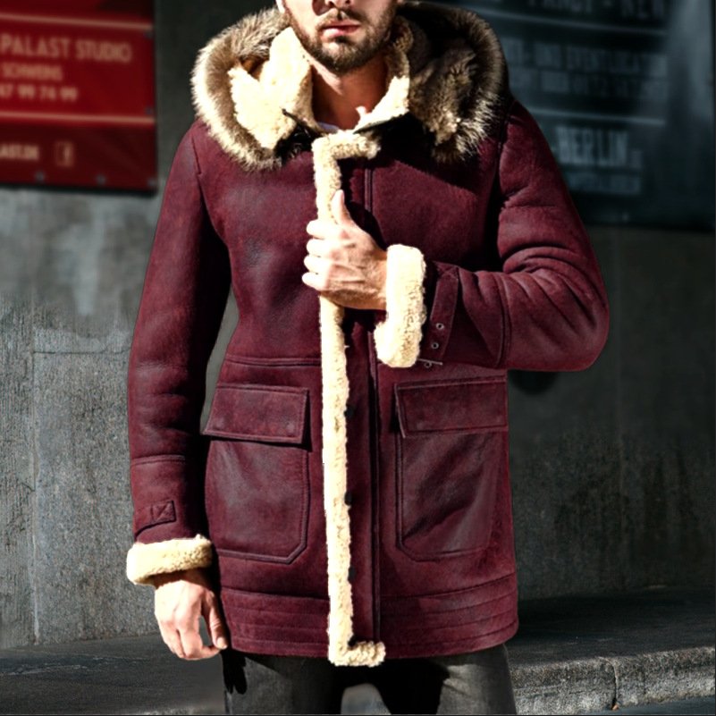 Men's Custom Genuine Leather Jacket Waterproof Clothing with Stylish Sweaters and Clothes
