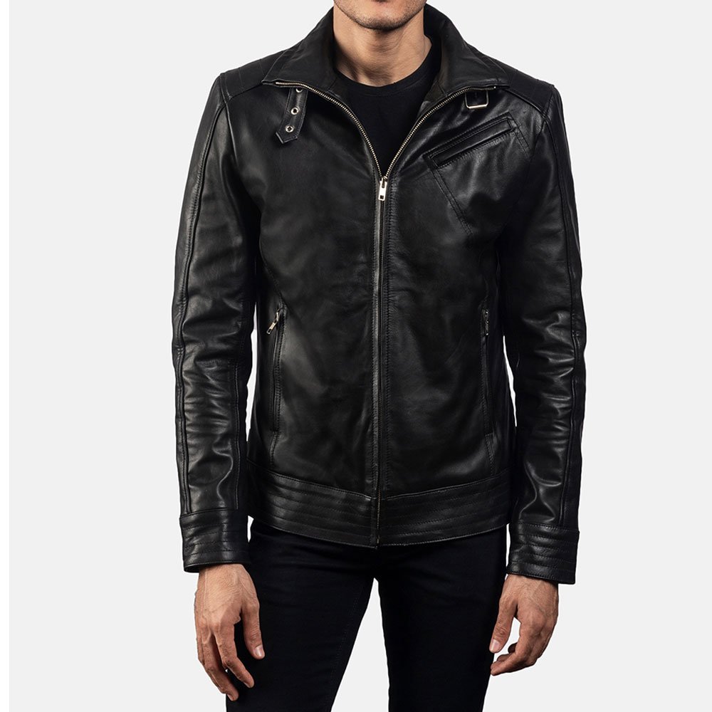 Top Trending products 2023 Men clothing fashion leather Biker Jacket High Quality With customized logo And Designs winter jacket