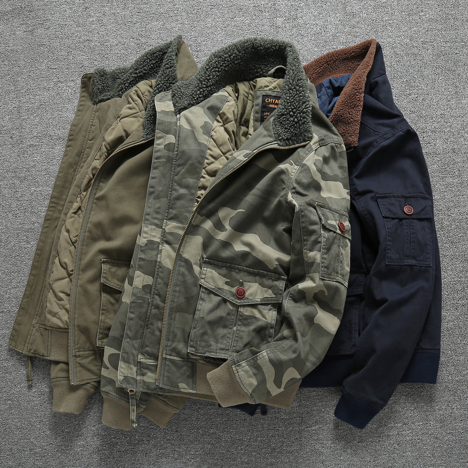 New Men's Jacket Camouflage Waterproof Softshell Hiking Camping Jacket Coat cotton-padded clothes