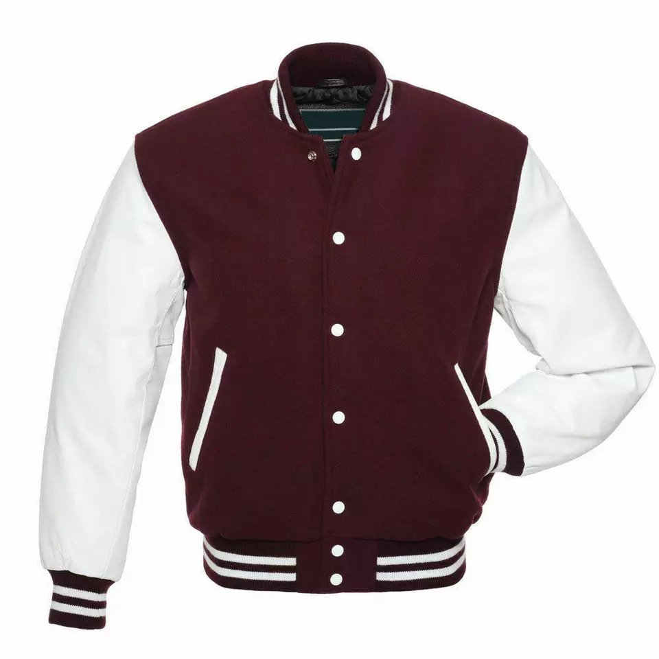 2024 Men's Winter Fashion Casual Street Wear Custom Embroidered Men's Winter Fashion Letterman Baseball Varsity Jacket For Men