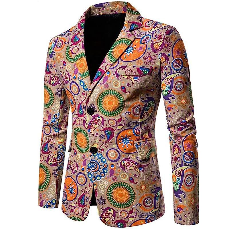 Custom Male Blazer Men 3D Digital Printing Costume Jacket Men Sublimation Blazer Suit High Quality