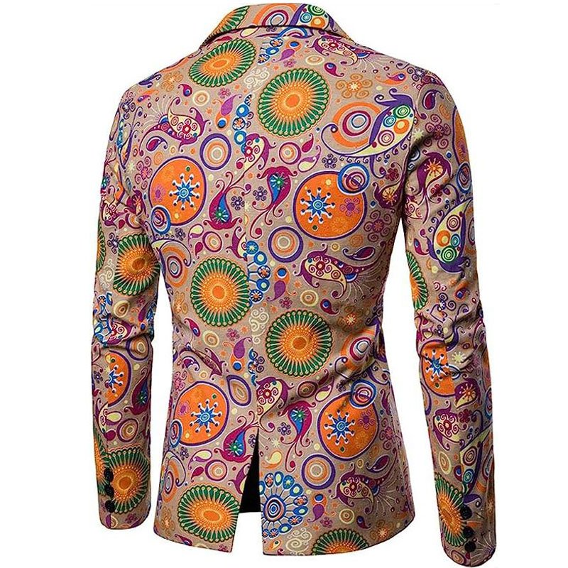 Custom Male Blazer Men 3D Digital Printing Costume Jacket Men Sublimation Blazer Suit High Quality
