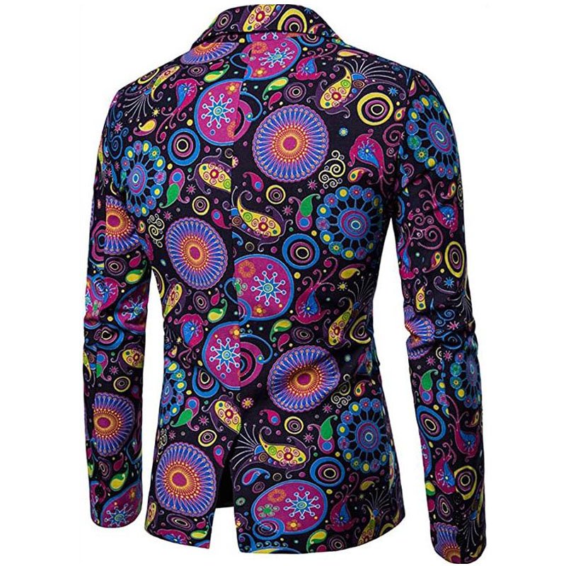 Custom Male Blazer Men 3D Digital Printing Costume Jacket Men Sublimation Blazer Suit High Quality