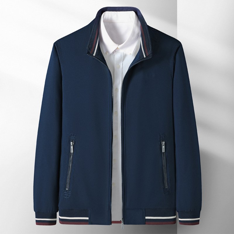 Men's Jacket Trendy clothing Sports Top with Zipper Closure Casual Young and Middle-Aged People men's coats
