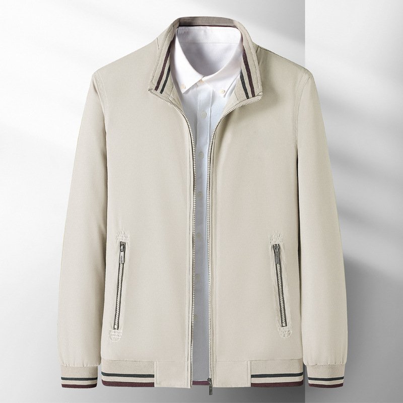 Men's Jacket Trendy clothing Sports Top with Zipper Closure Casual Young and Middle-Aged People men's coats